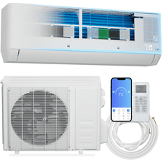 Bring Home Furniture Magshion, Magshion 24000 BTU 20 SEER2 Ductless Mini-Split Heat Pump Air Conditioner 1500 Sq.Ft Air Conditioner & Heater Inverter System with 4-in-1 Filter