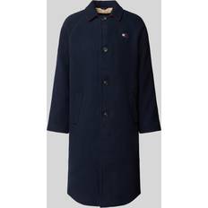 Tommy Jeans Herre Frakker Tommy Jeans Longline Coat With Wool DARK NIGHT NAVY