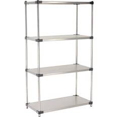 Stainless Steel Shelves 5 Tier Solid Stainless Steel Unit 36"W x 24"D x 63"H Shelving System