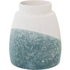 Alexandra House Living Ceramic Blue/Beige Vase 24cm