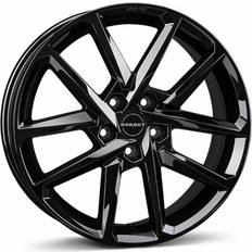 19" - 5/112 - Svarte Bilfelger Borbet N Black Glossy 8x19 5/112 ET45 B57.1