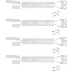 Zanussi 4 x universal integrated fridge freezer door mounting bracket fixing slide kit