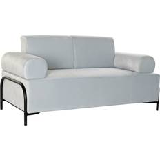 2 Seater Sofas on sale Dkd Home Decor Black Metal Polyester Celeste 154 x 76 x 76 cm Sofa 2 Seater