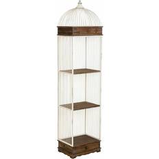 Alexandra House Living Vit Metall Trä MDF 31 x 172 x 41 cm Bokhylla