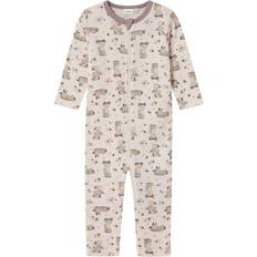 Lilla Jumpsuits Name It Lilac Ash AOP Ull Onesie