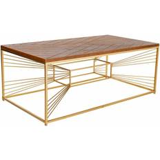 Gold Coffee Tables Alexandra House Living Holz Und Metall 130x70x50h cm Couchtisch