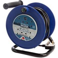 BG Power Strips & Extension Cords BG Masterplug 4 Socket 25M 13A Open Cable Reel Blue LDCC2513-4BL-MP