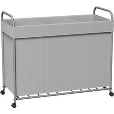 Samaya CASAMAYA Laundry Basket with Wheels 29.1 x 13 x 25.2
