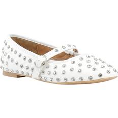 Dame - Hvid Ballerinasko Bianco Fall Simili Mary Jane Ballerinasko, White