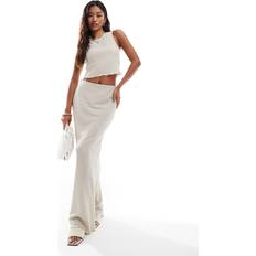 Vero Moda Textured Maxi Skirt Co-Ord - Neutral