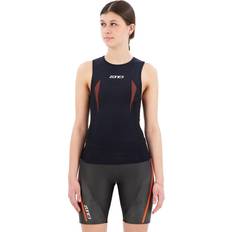 Unisexo Trajes de neopreno Zone3 Camiseta neopreno Multisport Swim-Run sin mangas negro naranja Black