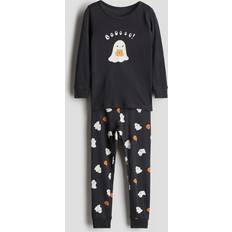 Nightwear H&M Printed Cotton Pajamas Gray 2Y