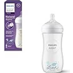 Natur Nappflaskor Philips Avent, Natural Response-nappflaska, 330 ml med flöde 4 3m napp SCY906/11