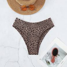 Leopard - Women Bikini Bottoms Shein Summer Beach Leopard Print Bikini Bottom