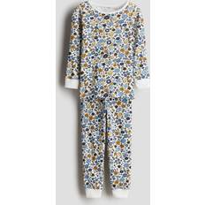 Nightwear H&M Snug Fit Cotton Jersey Pajamas Blue 5Y