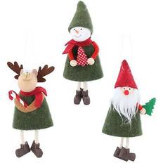 Christmas Tree Ornaments on sale Gisela Graham Assorted Fabric Character Decoration Christmas Tree Ornament