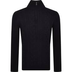 Superdry Jacob Cable Half Zip Jumper - Navy