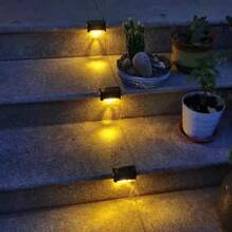 Shein Outdoor Solar Powered Led Fence Light Waterproof Stairway Light For Yard