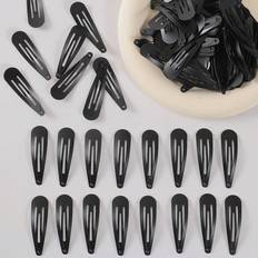 Shein 100pcs/60pcs/40pcs/10pcs Black 1.96 Inch Barrettes Girl Elasticity Hair Clips Accessories Suitable For Daily Life, Hair, Braided Hair, Broken Hair, Bangs Clip, Christmas, Makeup Hair Clip, Shower Hair Clip