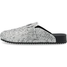 Slip-on Højhælede sko Bianco Sand Mule Simili Stones