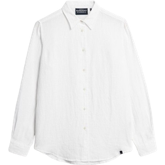 Superdry Casual Linen Boyfriend Shirt - Optic