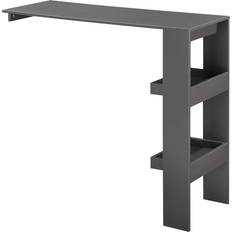 [en.casa] Wall-Mounted Dark Grey Bar Table 45x120cm