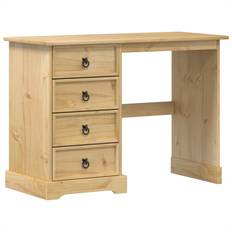 Metall Sminkbord vidaXL Corona Golden Brown Sminkbord 47x104cm