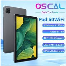 Tablets OSCAL 10 Inch Tablets 64GB ROM 6GB RAM 5100mAh WiFi 6 - Gray