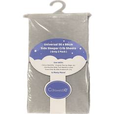 Callowesse Fitted Sheet For Side Sleeping Crib 2-pack 22x33.9"