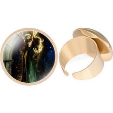 RYWOLT 09606 Popular Loki Time Stone Ring Metal Plated Adjustable Unisex Jewelry