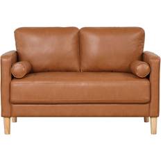 Lifestyle Solutions Lyla Loveseat Caramel Sofa 52.4" 2 Seater