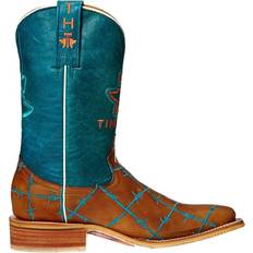 Turquoise - Women Riding Shoes Tin Haul Barb Wire W - Blue/Brown