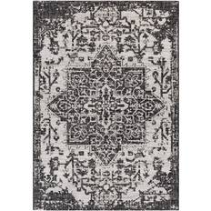 Livabliss Andell Vintage Medallion Black, White 106x144"