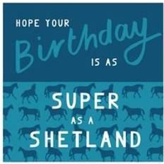 Blauw Kaarten & Uitnodigingen Gubblecote Super As A Shetland Card Blue