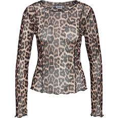 Braun - Damen Blusen Noisy May Leoprint Oberteil