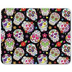 Mouse Pads Funky Sugar Skull Mouse Mat Pad #8442