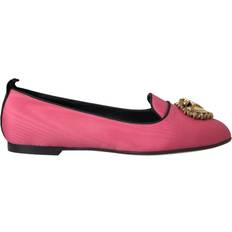 Dolce & Gabbana Pink Loafers Dolce & Gabbana Pink Velvet Slip On Loafers Flats Shoes EU38.5/US8