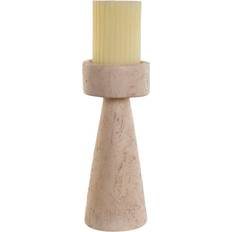 Marmor Värmeljuslyktor Home ESPRIT Beige Harts Marmor 10 x 10 x 25 cm Värmeljuslykta