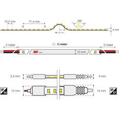 SLC TW CRI80 IP20 LED bånd