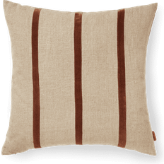 Raidallinen Tyynyliinat Ferm Living Senti Stripe Tyynynpääl 50x50 cm Carob Brown