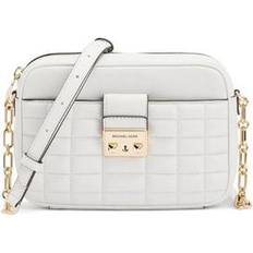 Michael Kors Tribeca Medium Quilted Leather Camera Bag - Off White