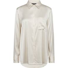 Dam - Satin Skjortor Mos Mosh Mmlinda Satin Shirt - Vit