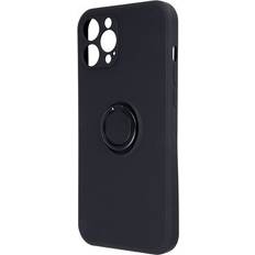 Skal med ringhållare till iPhone 16 Svart