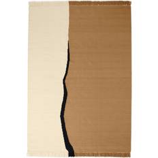 Tappeti Ferm Living Soil Kelim Rug 170 x 240 cm Dark Sabbia/Off-white Bianco, Beige cm