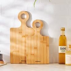 Karaca 2 Piece Bamboo Wood Chopping Board