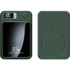 Geni-Store Magnetic Qi Wireless Charger PowerBank 20000mAh Green