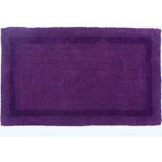 Bathroom Accessories Homescapes Luxury Reversible Bath Mat - Purple