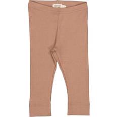 Spandex Superundertøy MarMar rib leggings modal powder taupe