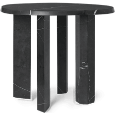 Marmor - Runde Småborde ferm LIVING Taula Ø54,4 cm Black Småbord