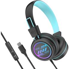 MEE audio KidJamz KJ55 Safe Listening USB-C Headphones with LED Lights